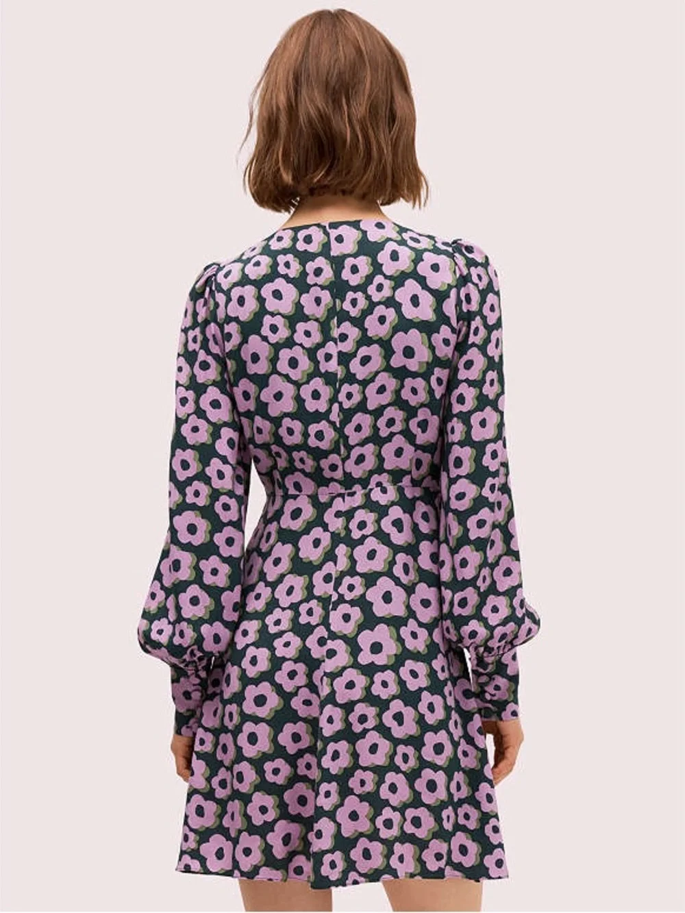EUC Kate Spade Flaire Flora Fluid Mini Dress Purple